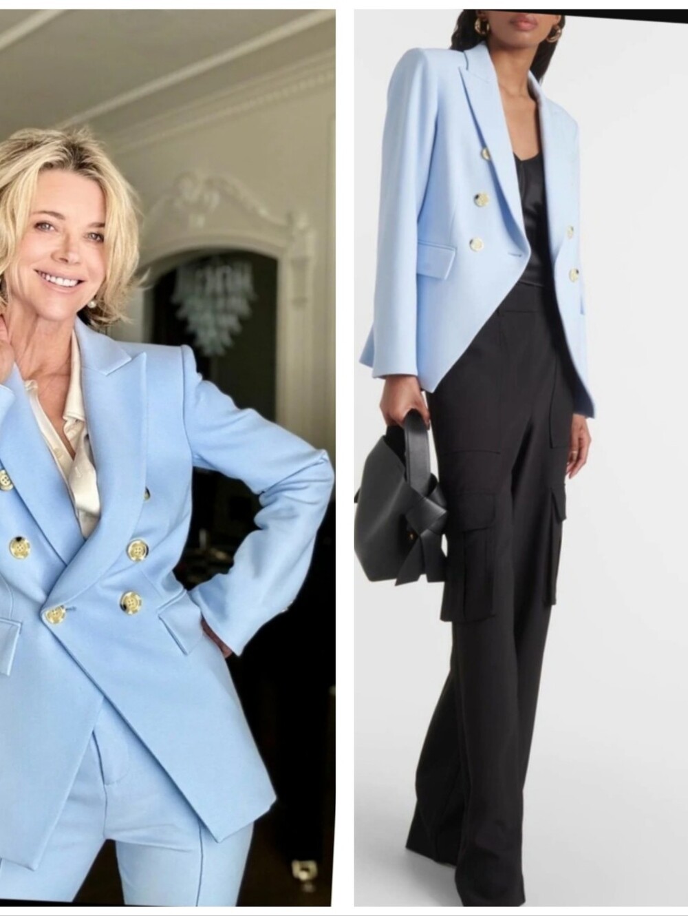 Veronica Beard Miller Dickey Jacket Ice Blue Size 4 - Picture 3 of 11